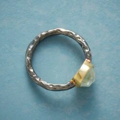 Aquamarine Windowpane Ring