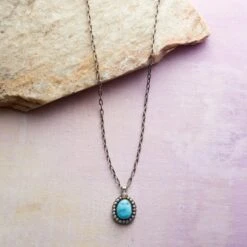 Turquoise & Diamond Necklace