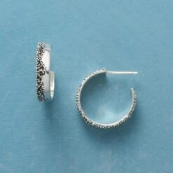 Iced Hoop Earrings